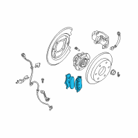 OEM 2010 Infiniti QX56 Rear Disc Brake Pad Kit Diagram - D4060-9FE0A