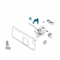 OEM 1999 Chevrolet Tracker Cylinder, Back Door Latch Lock (On Esn) Diagram - 91174937