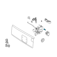 OEM 2003 Chevrolet Tracker Bolt, Front Side Door Lock Striker Diagram - 30014589