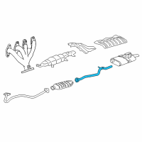 OEM Chevrolet Cavalier Exhaust Pipe Diagram - 22643102