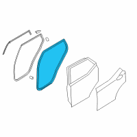 OEM 2018 Hyundai Santa Fe Weatherstrip-Rear Door Body Side LH Diagram - 83110-B8000-NBC