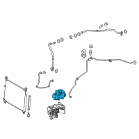 OEM 2018 Lexus RX450h Compressor Assembly, W/MOTER Diagram - 88370-48110