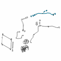 OEM 2016 Lexus RX450h Tube Sub-Assembly, Suction Diagram - 88707-0E041