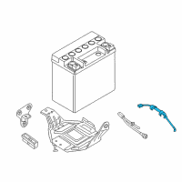 OEM 2019 BMW M760i xDrive 2Nd Battery Cable Diagram - 61-12-9-355-557