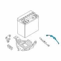 OEM 2017 BMW 740e xDrive 2Nd Battery Cable Diagram - 61-12-9-355-557