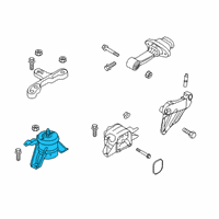 OEM 2022 Hyundai Veloster N Engine Mounting Bracket Assembly Diagram - 21810-S0100