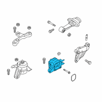 OEM 2020 Hyundai Veloster N Transmission Mounting Bracket Assembly Diagram - 21830-S0100