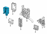 OEM 2021 Chevrolet Silverado 3500 HD Junction Block Diagram - 23355667