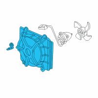 OEM 1998 Honda Accord Shroud (Denso) Diagram - 19015-PAA-A01