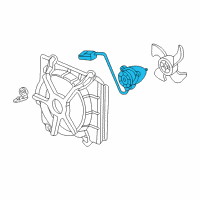 OEM 1998 Honda Accord Motor, Cooling Fan (Valeo) Diagram - 19030-PAA-A02