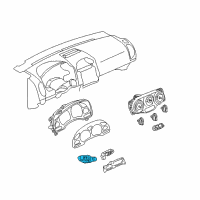 OEM 2005 Chevrolet Equinox Switch Asm-Hazard Warning *Ebony Diagram - 22722665