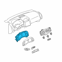 OEM Saturn Vue Instrument Cluster Assembly Diagram - 15916734