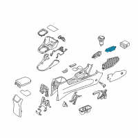 OEM 2020 Hyundai Elantra GT Switch-Console Driver Side Diagram - 93300-G3700-PMP