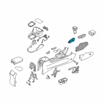 OEM 2020 Hyundai Elantra GT Switch-Console Driver Side Diagram - 93300-G3020-PMP