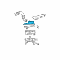 OEM 2009 Dodge Caliber Cover-Air Cleaner Diagram - 68041719AA