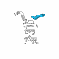 OEM Dodge Caliber Fresh Air Duct Diagram - 5037918AC