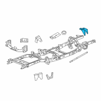 OEM 2006 Dodge Ram 3500 Bracket-Frame Diagram - 52021591AA