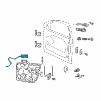 OEM 2020 Jeep Grand Cherokee Cable-Inside Handle To Latch Diagram - 68079300AB