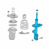 OEM 2019 Lexus UX200 ABSORBER Assembly, Shock Diagram - 48510-80A69