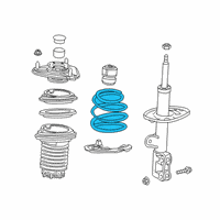 OEM 2019 Lexus UX200 Spring Coil FR Diagram - 48131-76120