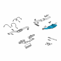 OEM 2002 BMW 325i Muffler Diagram - 18-10-7-504-171