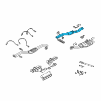 OEM 2004 BMW 325xi Exhaust Center Muffler Ernst Germany Diagram - 18-10-7-504-170