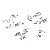 OEM 2000 BMW 328Ci Heat Prot.Shield Asbestosfree Gasket Diagram - 11-62-1-732-969