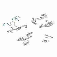 OEM BMW 330i Oxygen Sensor - Front Manifold Diagram - 11-78-7-523-434