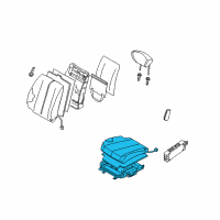 OEM 2004 Nissan Murano Cushion Assy-Front Seat Diagram - 87350-CB67A