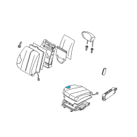 OEM Nissan Murano Pad-Front Seat Cushion Diagram - 87361-CA000