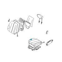 OEM 2005 Nissan Murano Pad-Front Seat Cushion Diagram - 87361-CA000