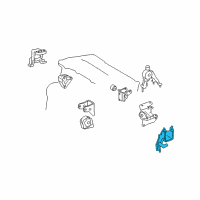 OEM 2012 Toyota Matrix Side Mount Bracket Diagram - 12325-0T070