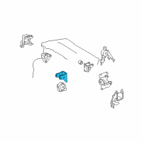 OEM 2012 Toyota Matrix Front Mount Bracket Diagram - 12311-0T060