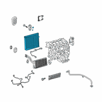 OEM Lexus ES350 EVAPORATOR Sub-Assembly Diagram - 88501-06410