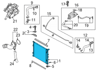 OEM 2022 Hyundai Sonata Radiator Assy Diagram - 25310-L0000