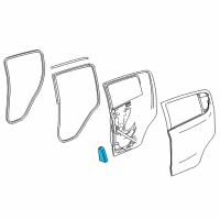 OEM 2022 Chevrolet Spark Door Weatherstrip Diagram - 42454859