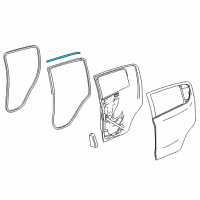 OEM 2019 Chevrolet Spark Weatherstrip On Body Diagram - 42397863