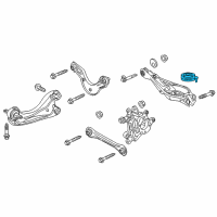 OEM 2018 Honda Accord Rubber, RR. Spring Mounting (Lower) Diagram - 52748-TLB-A00