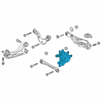 OEM 2017 Honda CR-V Knuckle, L. RR. Diagram - 52215-TLA-A02