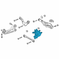 OEM 2021 Honda CR-V Knuckle, Right Rear Diagram - 52210-TNY-J00