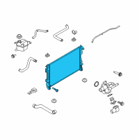 OEM 2017 Lincoln MKT Radiator Diagram - EB5Z-8005-E