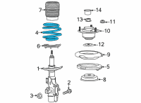 OEM 2022 Cadillac CT5 Coil Spring Diagram - 84766440