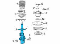 OEM Cadillac CT5 Strut Diagram - 84803336