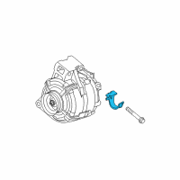 OEM Chevrolet Malibu Alternator Bracket Diagram - 15892163