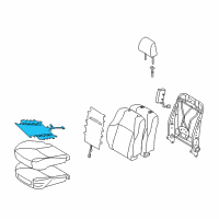 OEM 2015 Toyota 4Runner Seat Cushion Heater Diagram - 87510-60550
