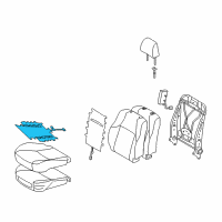 OEM 2022 Toyota 4Runner Seat Cushion Heater Diagram - 87510-60550