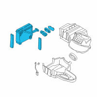 OEM 2004 Infiniti I35 Evaporator Assy-Cooler Diagram - 27280-4Y900