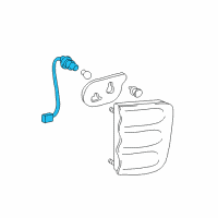 OEM 2002 Toyota Sequoia Socket & Wire Diagram - 81585-0C010