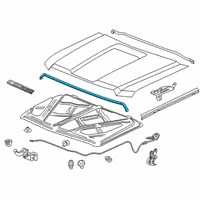 OEM 2018 GMC Sierra 3500 HD Front Weatherstrip Diagram - 20963564