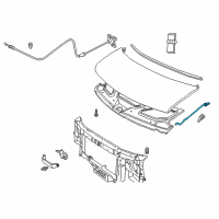 OEM 2017 Chevrolet Express 3500 Support Rod Diagram - 84272970